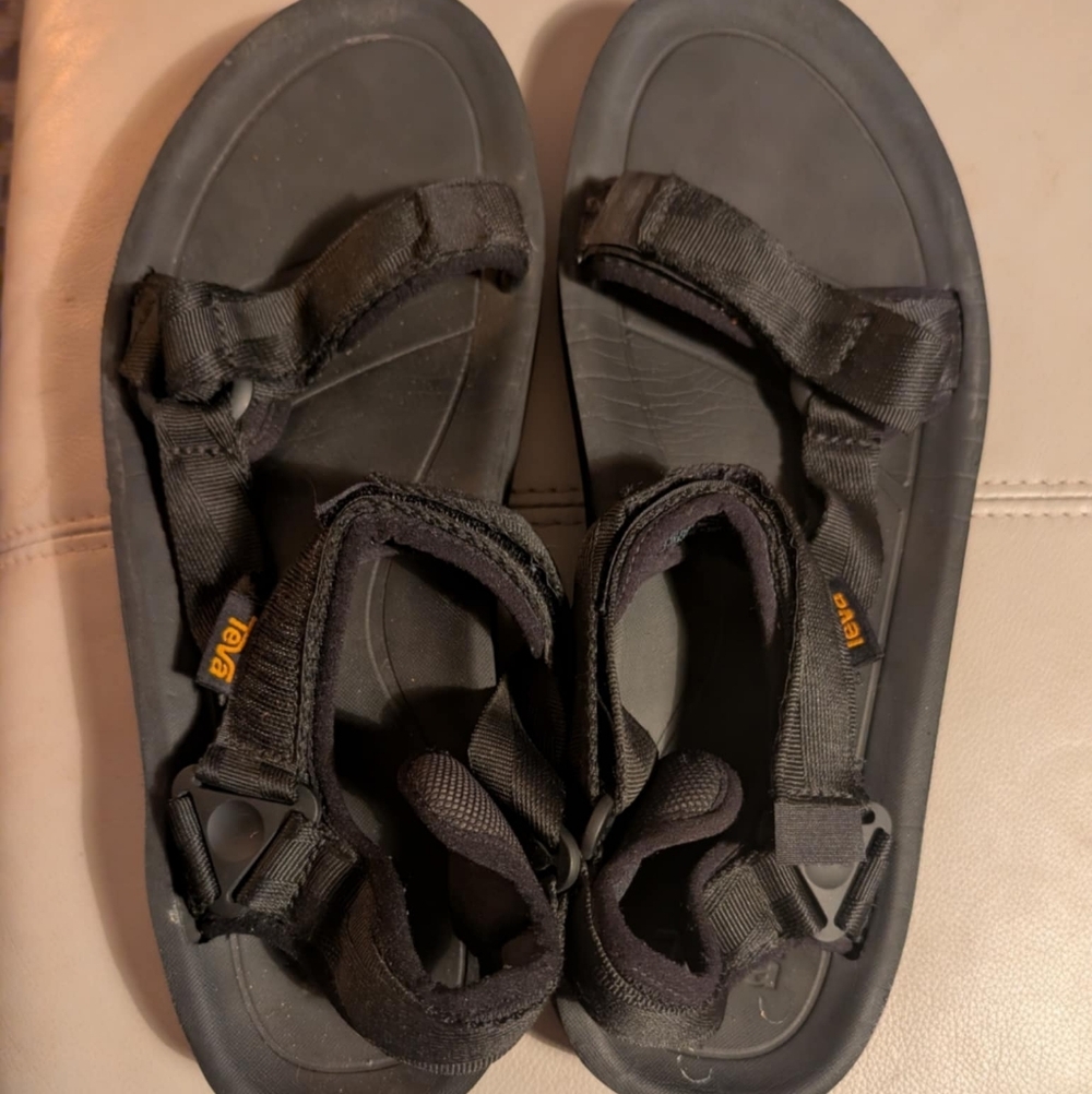 Teva Black Strap Mens Sandals